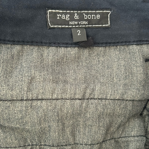 Sofie Wide Leg Cotton Chino In Navy - Picture 10 of 13